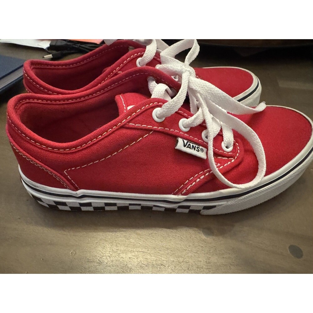 VANS Era Check Block - Tango Red  *Unisex Kids Size 1.5